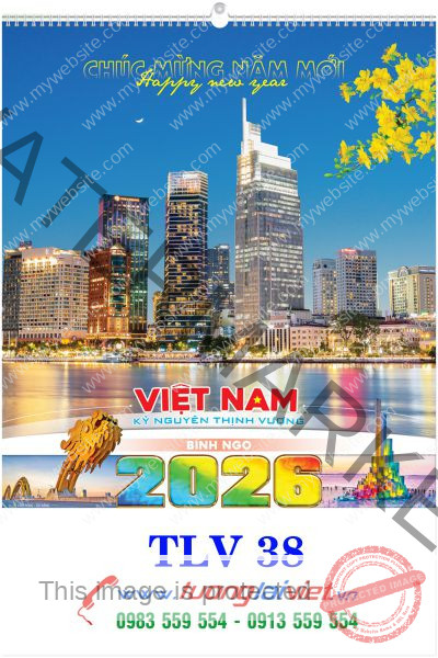 In Lịch lo xo 7 tờ Sắc màu cuộc sống